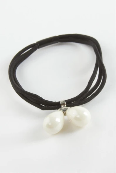 Damla Sallantılı İnci Lastikli Toka