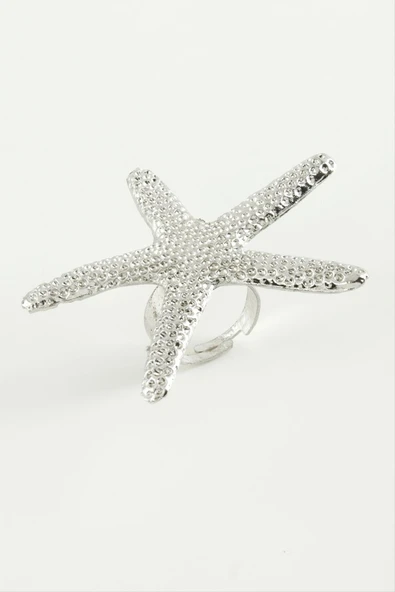 Deniz Yıldızı Metal Yüzük - Resim 3