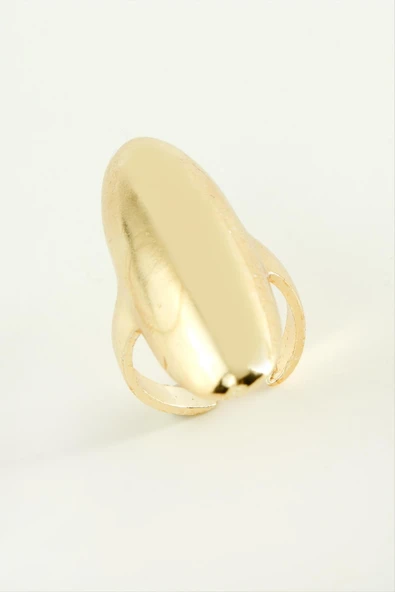 Oval Metal Yüzük - Resim 2