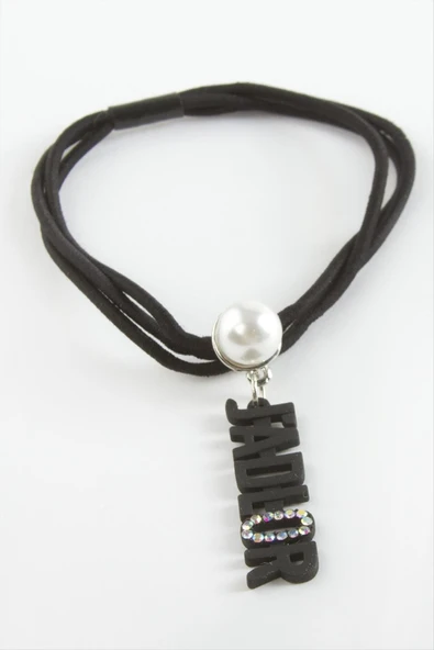 Sallantılı İnci Lastikli Toka