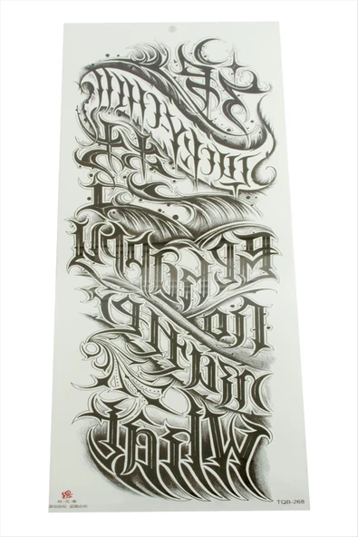 Tattoo Kol Dövme Sticker - Resim 2