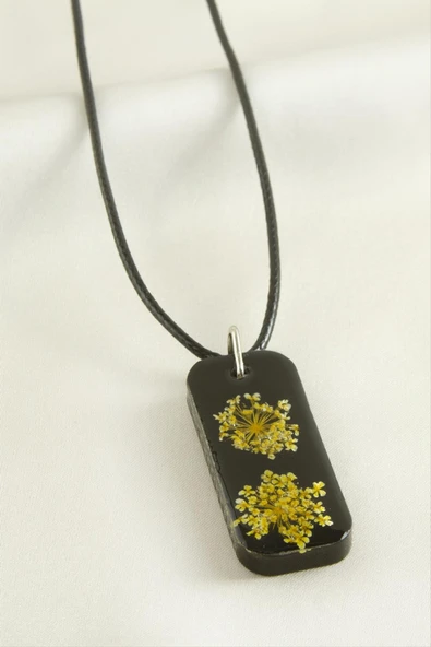 Sultanotu Dikdörtgen Epoksi Kolye - Resim 2