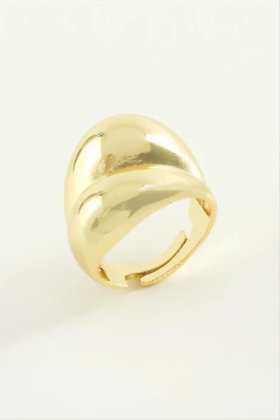 Oval Metal Yüzük - Resim 2