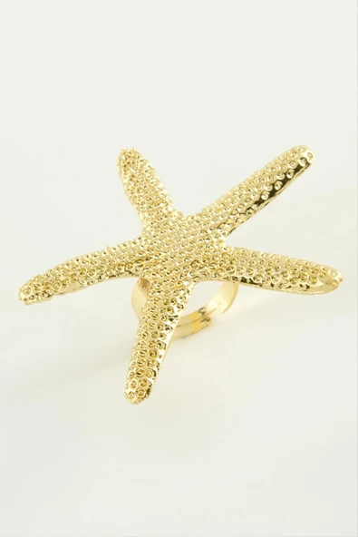 Deniz Yıldızı Metal Yüzük - Resim 2