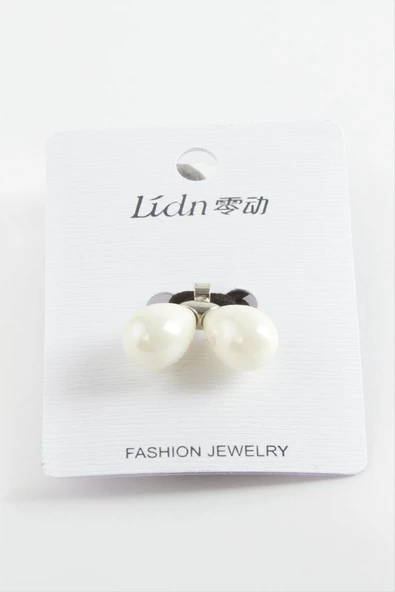 Damla Sallantılı İnci Lastikli Toka - 3