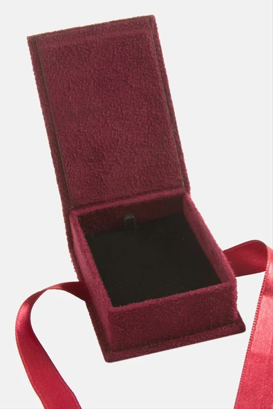 Süet Lüx Set Kolye Kutusu - Resim 2