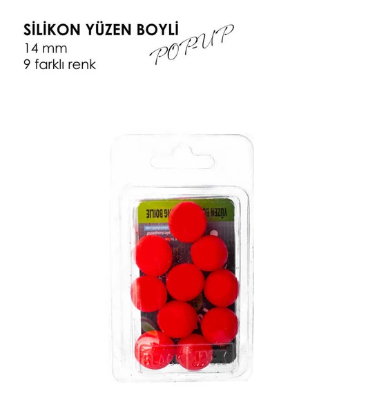 YÜZEN BOYLİ POP-UP KIRMIZI 14MM 10P - 2