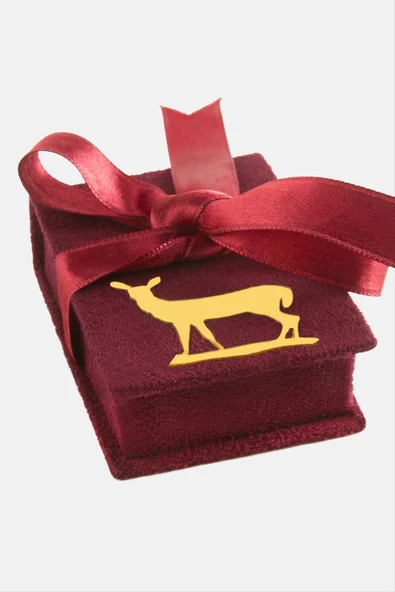 Süet Lüx Set Kolye Kutusu - Resim 3