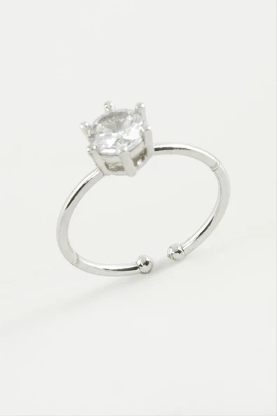 Zirkon Tektaşlı Yüzük - Resim 3