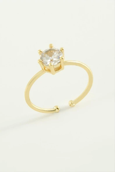 Zirkon Tektaşlı Yüzük - Resim 2