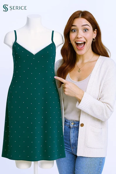 KADIN Büyük Beden Milan Kumaş Gecelik ve Ev Elbisesi - GENİŞ KESİM