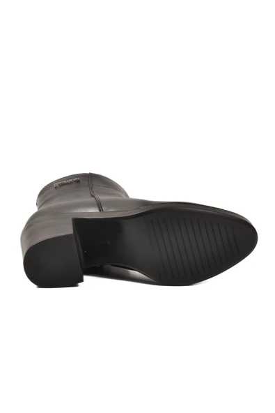 Pierre Cardin Siyah İçi Kürklü Fermuarlı Kaymaz Taban Kadın Bot PC-55270 Z - 5