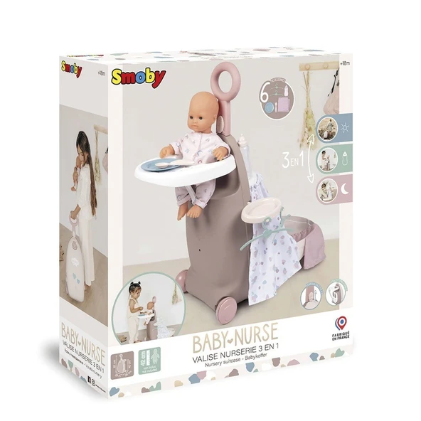 7600220374 Baby Nurse Çocuk Odası Valizi 3 IN 1 -Smoby - 3