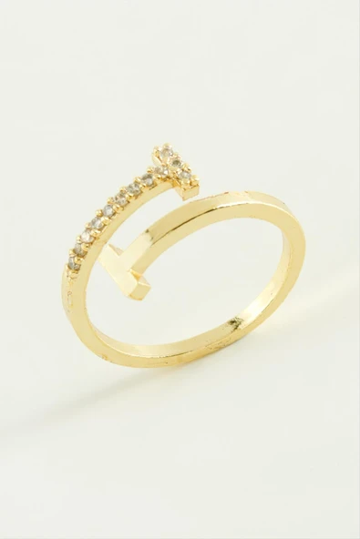 Çivi Zirkon Taşlı Yüzük - Resim 3