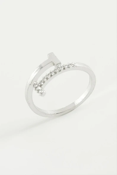 Çivi Zirkon Taşlı Yüzük - Resim 2