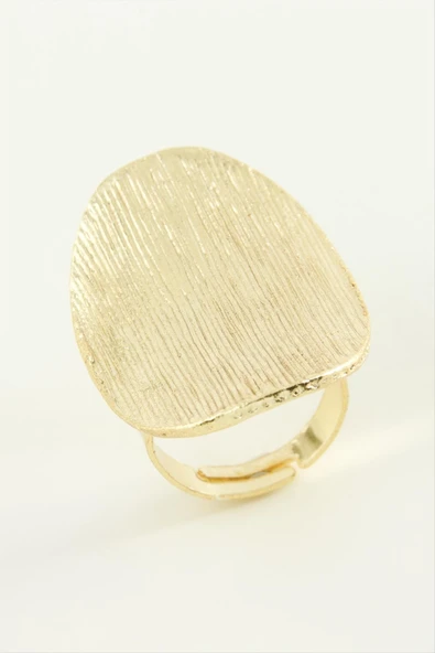 Oval Metal Yüzük - Resim 2