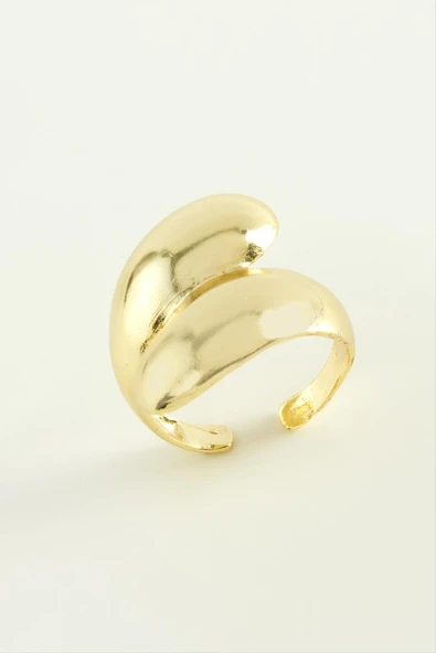 Su Damlası Metal Yüzük - Resim 3