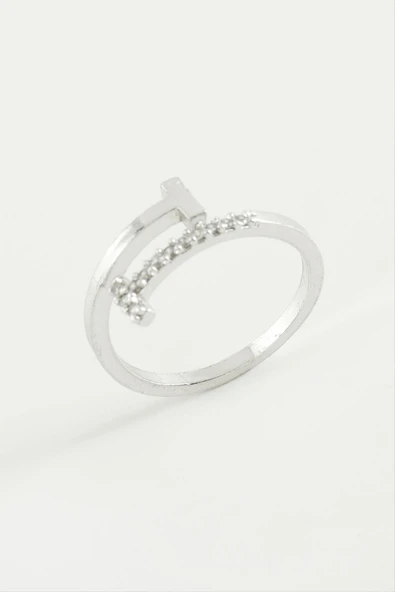 Çivi Zirkon Taşlı Yüzük ürün görseli