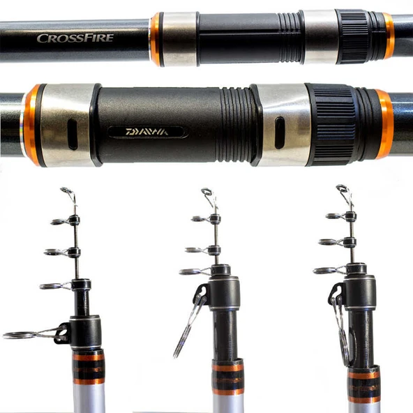 Daiwa Crossfire 4.20M 100-250gr Tele Surf Olta Kamışı  Standart Standart - Resim 2