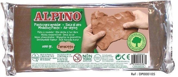 Supertrend Şekillendirme Kili Seramik Hamuru 500 gr. Kahverengi ürün görseli 1