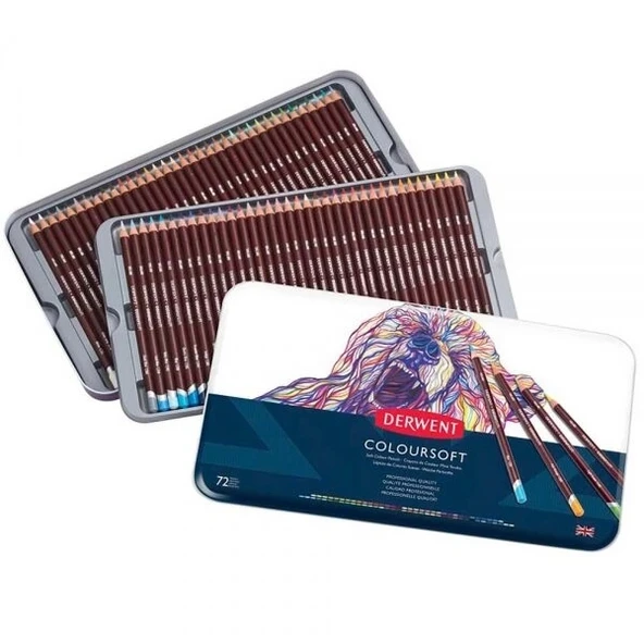 Supertrend Coloursoft Pencils Yumuşak Kuru Boya Kalemi Seti 72'li Teneke Kutu