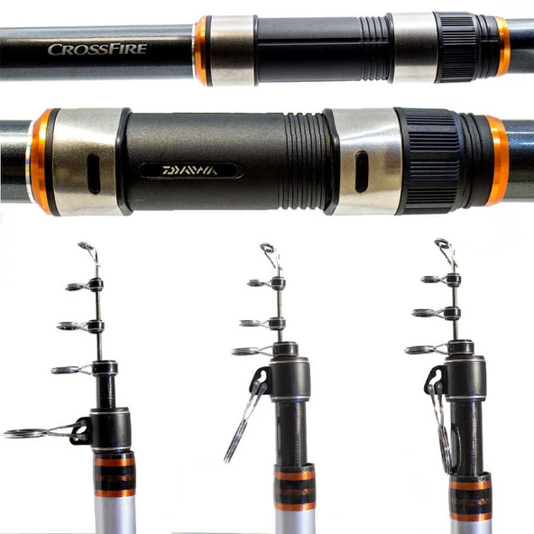 Daiwa Crossfire 4.20M 100-250gr Tele Surf Olta Kamışı  Standart Standart - Resim 4