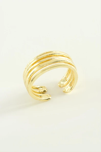 Çift Sıra Metal Yüzük - Resim 2