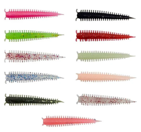 Kendo Zombie Worm Lrf Silikonu 4cm 8 Adet  Dark Green ürün görseli