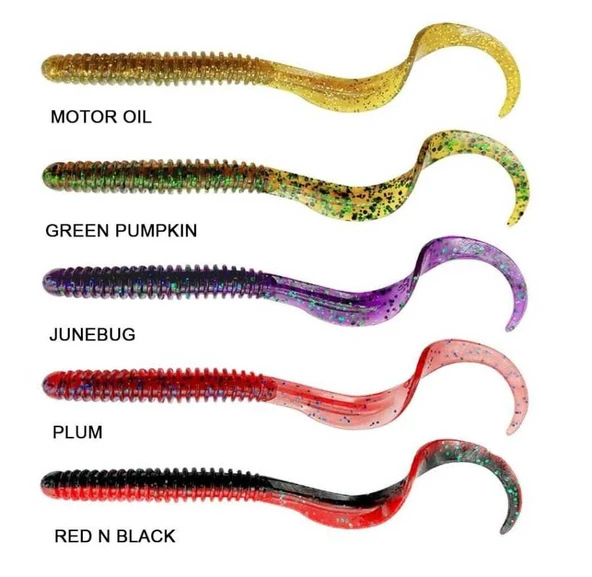Savage Gear Rib Worm 9cm 3gr 10 Adet Sahte Balık  Junebug - Resim 2