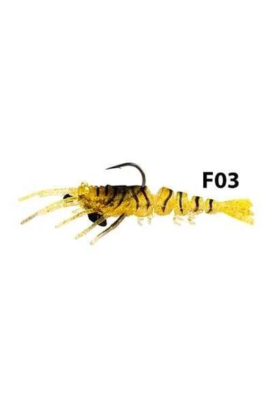Fujin Shrimper 75mm 4gr Silikon Karides  F05 Real Shrimp - Resim 6