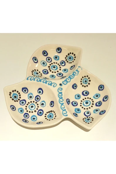 Monalisa Home Renkli Lüks Figürlü Gösterişli Kültürel El Yapımı Çerezlik Tabak ürün görseli 1