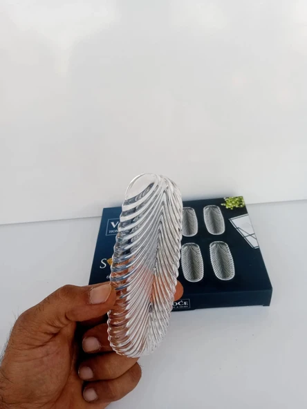 6 lı Mini kayık tabak "Cam değil Mika" - Resim 4