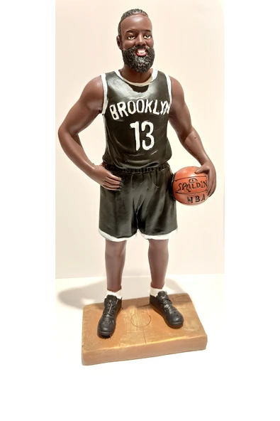 Monalisa Home Renkli Lüks Figürlü Gösterişli Zenci Basketbol Biblo ürün görseli 1