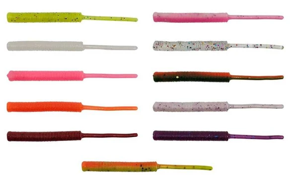 Kendo Fire Worm Lrf Silikonu 5cm 18 Adet  Purple Glow ürün görseli