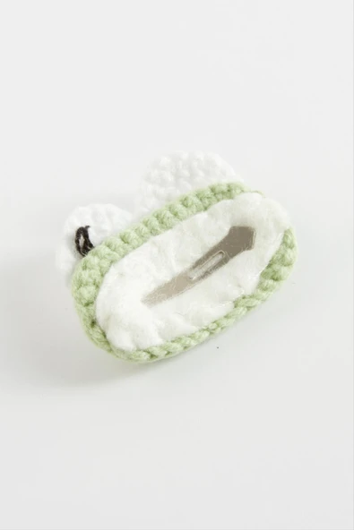 El Yapımı Kurbağa Gözlü İşlemeli Örgülü Çıtçıtlı Toka ürün görseli