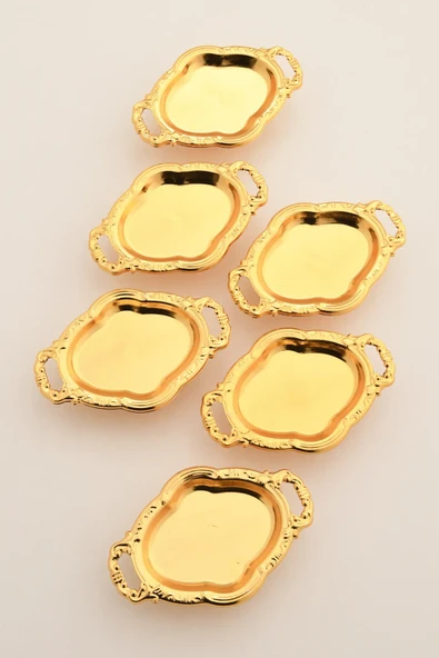 Mucit Home Mini Kulplu Oval Model Ayaklı Lokumluk 6'lı Takım - 2