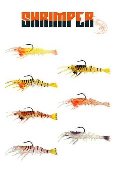 Fujin Shrimper 75mm 4gr Silikon Karides  F05 Real Shrimp - Resim 9