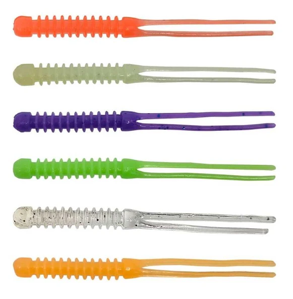 Kendo Killer Worm Lrf Silikonu 5,5cm 12 Adet  Light Orange - 1