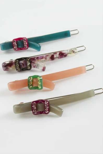 Kare Taşlı Klipsli Toka ürün görseli