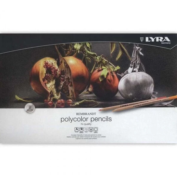 Supertrend Rembrandt Polycolor Kuru Boya Kalemi Seti 72 Renk Metal Kutu