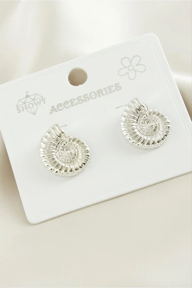 Çiçek Metal Küpe - Resim 2