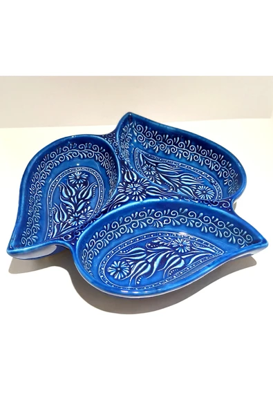 Monalisa Home Renkli Lüks Figürlü Gösterişli Kültürel El Yapımı Çerezlik Tabak