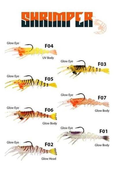 Fujin Shrimper 75mm 4gr Silikon Karides  F03 Fizzy