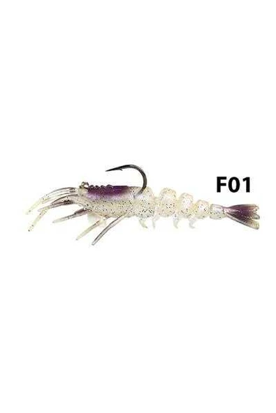 Fujin Shrimper 75mm 4gr Silikon Karides  F05 Real Shrimp - Resim 8