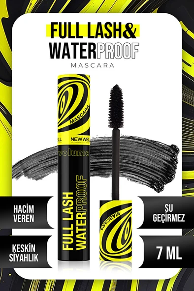 Full Lash Volume Waterproof Mascara - Resim 4
