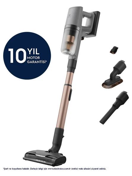 Electrolux EP82UB25UG 800 Serisi Ultimate Dikey Şarjlı Süpürge, 10 Yıl Motor Garantili