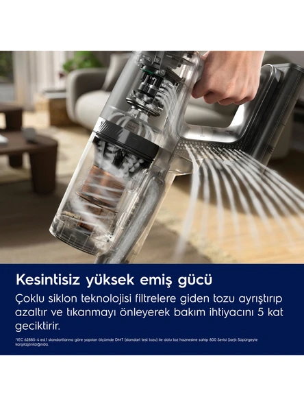 Electrolux EP82UB25UG 800 Serisi Ultimate Dikey Şarjlı Süpürge, 10 Yıl Motor Garantili - 5
