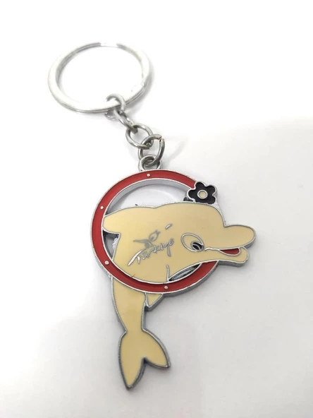 Sevimli Yunus Balık Metal Anahtarlık Çanta Süsü 10265 Hdmarketim ürün görseli