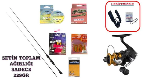 Ryuji Voltage 190 cm 0.5–5 gr & Shimano FX 1000 FC LRF Seti ürün görseli