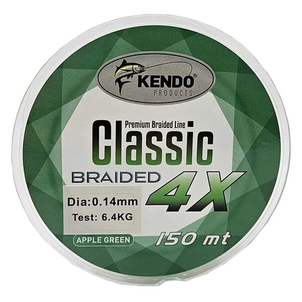 Kendo Classic 4X 150m Apple Green Örgü İp  0.20mm - Resim 2